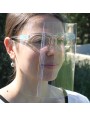 Visière protectrice avec lunettes intégrées