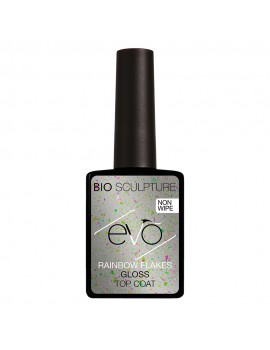 EVO RAINBOW FLAKES GLOSS TOP COAT NON-WIPE