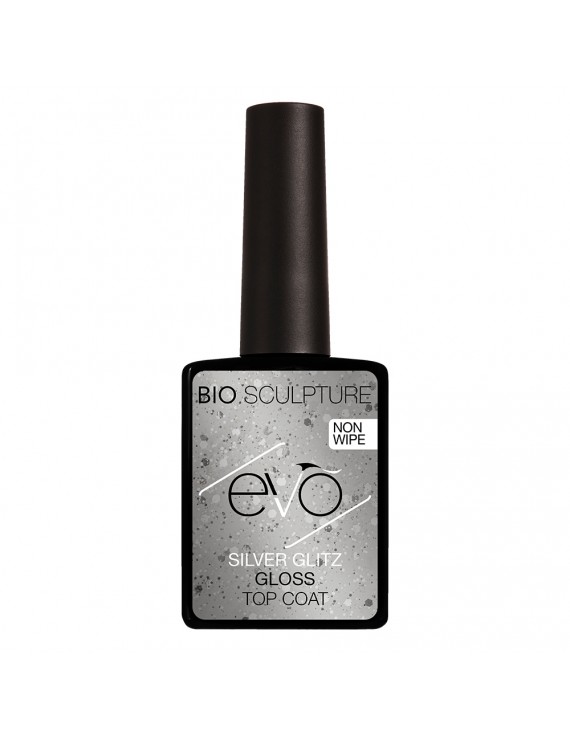 EVO SILVER GLITZ GLOSS TOP COAT NON-WIPE